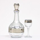 Минибар "Подкова гармония" 7 предметов: графин 500 мл + рюмка 60 мл - фото 23549689