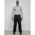 Полукомбинезон горнолыжный утеплённый мужской зимний, размер 54, цвет чёрный - Фото 1