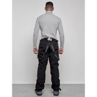 Полукомбинезон горнолыжный утеплённый мужской зимний, размер 54, цвет чёрный - Фото 4