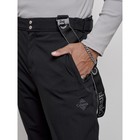 Полукомбинезон горнолыжный утеплённый мужской зимний, размер 56, цвет чёрный - Фото 9