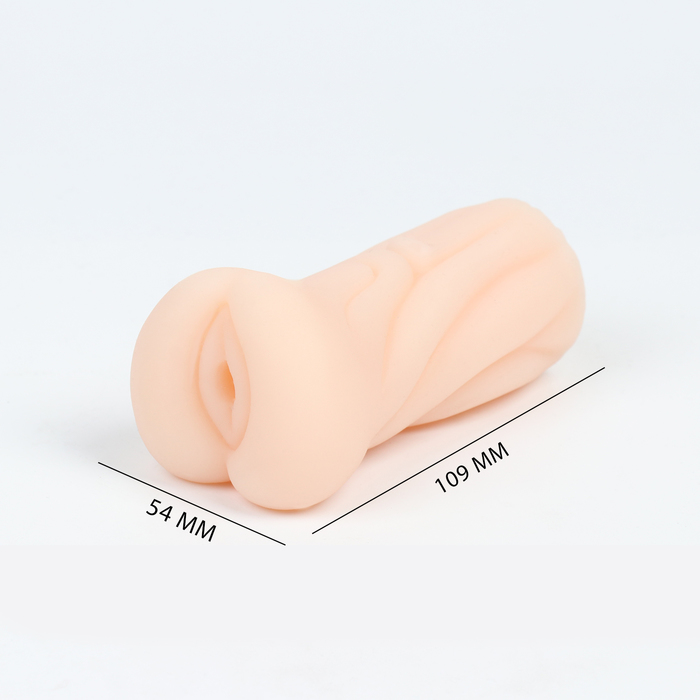 Мастурбатор реалистичный Yoni №5 Vagina, 11.5 х 5.5 см, телесный - Фото 1