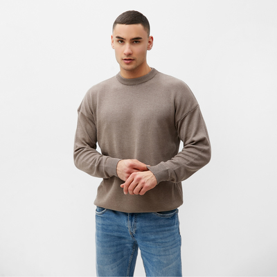 Джемпер мужской MINAKU: Casual Collection, размер 52, тауп