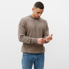 Джемпер мужской MINAKU: Casual Collection, размер 54, тауп - Фото 3