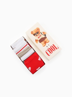 Носки женские KAFTAN «Мишка», набор 5 пар, размер 35-38 10128979