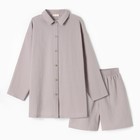 Комплект женский (рубашка, шорты) KAFTAN размер 44-46, серый - Фото 8