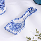 Подложка "Цветы", 20 х 7 см, гжель - фото 23525714