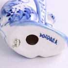 Сувенир "Кошка с котёнком", 16 х 4 см, гжель - фото 24161125