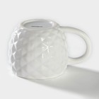 Кружка Доляна «Ананас», 480 мл, доломит, белая - Фото 3