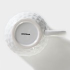 Кружка Доляна «Ананас», 480 мл, доломит, белая - Фото 4