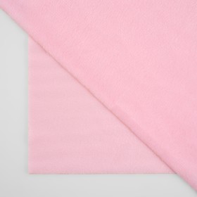 Лоскут плюш, 50 x 50 см, 220 г/м, цвет светло-розовый №57