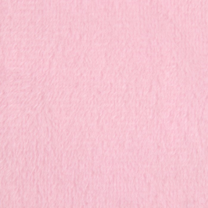 Лоскут плюш, 50 × 50 см, 220 г/м, цвет светло-розовый №57