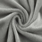 Лоскут плюш, 50 × 50 см, 220 г/м, цвет №106 серый - Фото 1