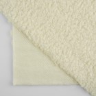 Лоскут мех «Барашек», 50×50 см, 500 г/м², цвет молочный №1 - Фото 2