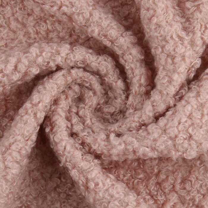 Лоскут мех «Барашек», 50 × 50 см, 500 г/м, цвет пыльная роза №11