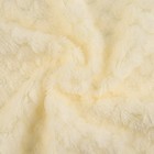 Лоскут плюш «Соты», 50 × 50 см, 220 г/м, цвет молочный №1 - фото 109552404
