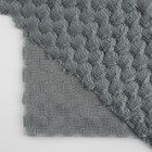 Лоскут плюш «Соты», 50 × 50 см, 220 г/м, цвет серый №18 - Фото 2