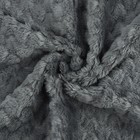 Лоскут плюш «Соты», 50 × 50 см, 220 г/м, цвет серый №18 - Фото 1