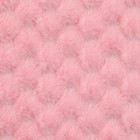 Лоскут плюш «Соты», 50 × 50 см, 220 г/м, цвет розовый №34 - фото 3649627