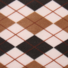 Плед Ромбы 150х200см, коричневый, флис 150г/м, пэ100% 10150408