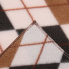 Плед Ромбы 150х200см, коричневый, флис 150г/м, пэ100% 10150408