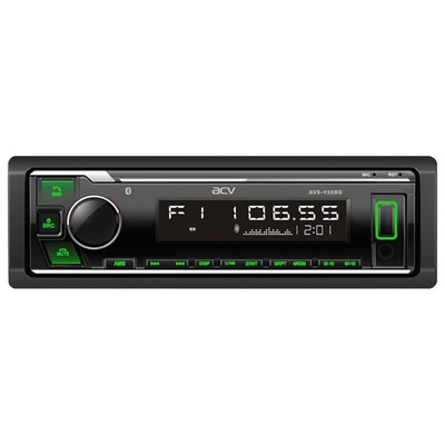 Автомагнитола ACV MP3/WMA AVS-920BG 50Wx4, BLUETOOTH, SD, USB, AUX, зелёная