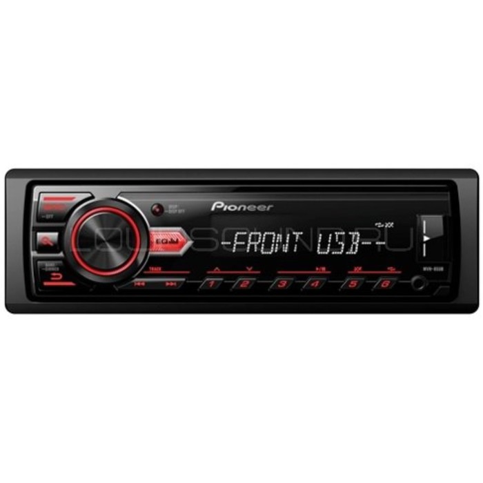 Автомагнитола Pioneer  MP3/WMA MVH-85UB, USB, поддержка Android, красная подсветка - Фото 1