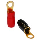 Комплект акустических клемм MYSTERY 4GA RING TERMINALS, 2 красных, 2 чёрных - Фото 2