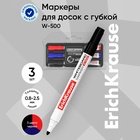 Набор маркеров для доски ErichKrause W-500, 0.8-2.2 мм, + губка, для письма на досках сухого стирания 1056663 - фото 14015718