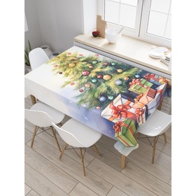 Скатерть на стол «Сказочный праздник», прямоугольная, сатен, размер 120х145 см