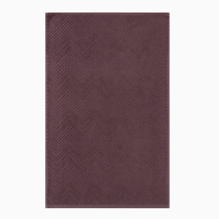 Полотенце махровое «Узор», цвет коричневый, 70х130 см, хлопок, 450г/м