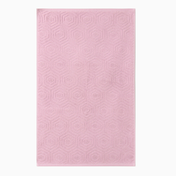 Полотенце махровое «Ромб», цвет розовый, 70х130 см, хлопок, 450г/м