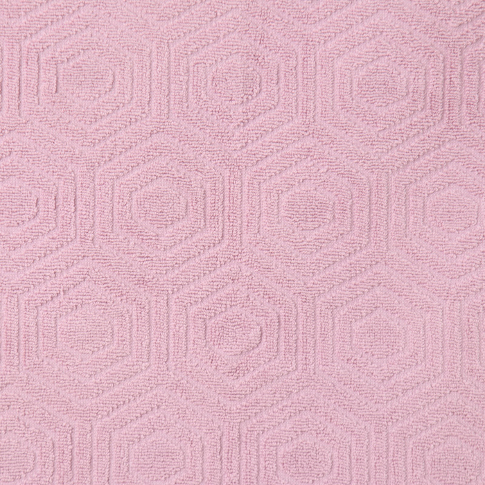 Полотенце махровое «Ромб», цвет розовый, 70х130 см, хлопок, 450г/м