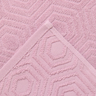 Полотенце махровое «Ромб», цвет розовый, 70х130 см, хлопок, 450г/м - фото 23583525