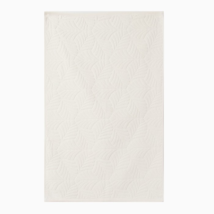 Полотенце махровое «Пальма», цвет белый, 50х80 см, хлопок, 450г/м