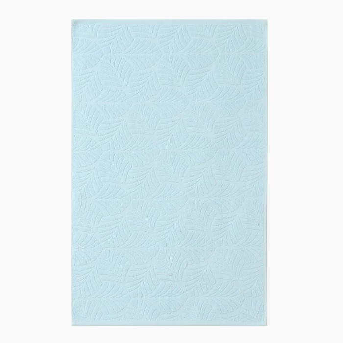 Полотенце махровое «Пальма», цвет голубой, 50х80 см, хлопок, 450г/м