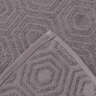 Полотенце махровое «Ромб», цвет серый, 50х80 см, хлопок, 450г/м 10188727