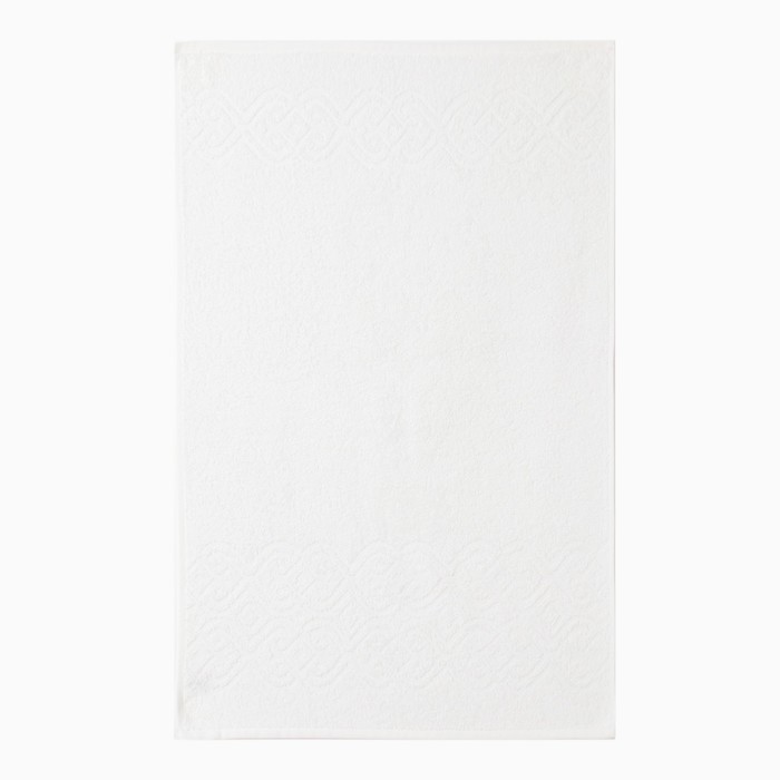 Полотенце махровое Ritmica, 70×130 см, хлопок 100%, белое - Фото 1