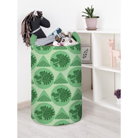 Корзина для игрушек «Зеленый дракон, размер 40х60 см