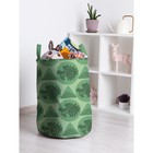 Корзина для игрушек «Зеленый дракон, размер 35х50 см - фото 110007948