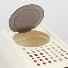 Туалет закрытый с откидным верхом 36×51×34 см, бежевый - Фото 12