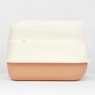 Туалет закрытый с откидным верхом 36×51×34 см, бежевый - Фото 10