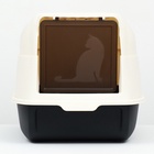 Туалет закрытый с откидным верхом 36×51×34 см, чёрный - Фото 6