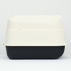 Туалет закрытый с откидным верхом 36×51×34 см, чёрный - Фото 7