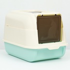 Туалет закрытый с откидным верхом 36×51×34 см, голубой - Фото 6