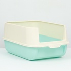 Туалет закрытый с откидным верхом 36×51×34 см, голубой - Фото 7