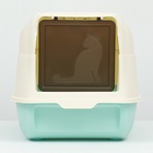 Туалет закрытый с откидным верхом 36×51×34 см, голубой - Фото 9