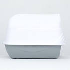 Туалет-домик 35×50×35 см, бело-серый - Фото 11