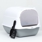 Туалет-домик 35×50×35 см, бело-серый - Фото 6