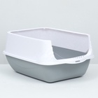 Туалет-домик 35×50×35 см, бело-серый - Фото 8