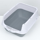 Туалет-домик 35×50×35 см, бело-серый - Фото 9